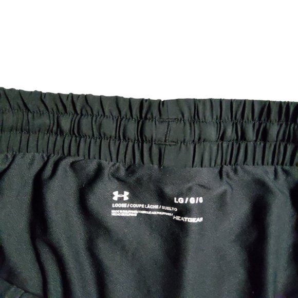 Under Amour Running Shorts Women's Large Black Brief Lined Heat Gear Athletic - Picture 3 of 11